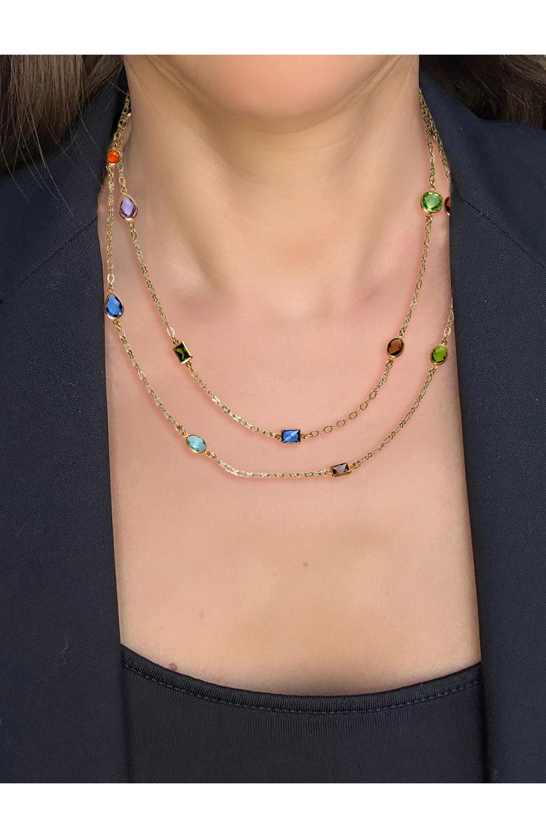 RIVKA FRIEDMAN Multi Cubic Zirconia Necklace, Alternate, color, 