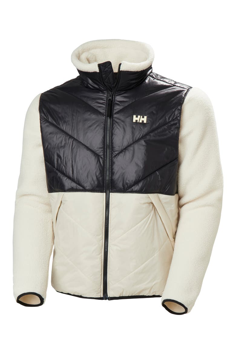 Village Hybrid Mixed Media Jacket, Alternate, color, BLACK