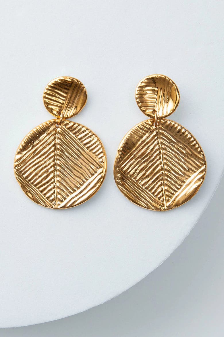 Suriya Earrings, Main, color, Gold