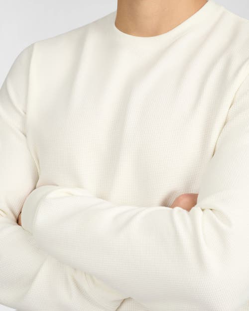 Onia Waffle Crewneck In White
