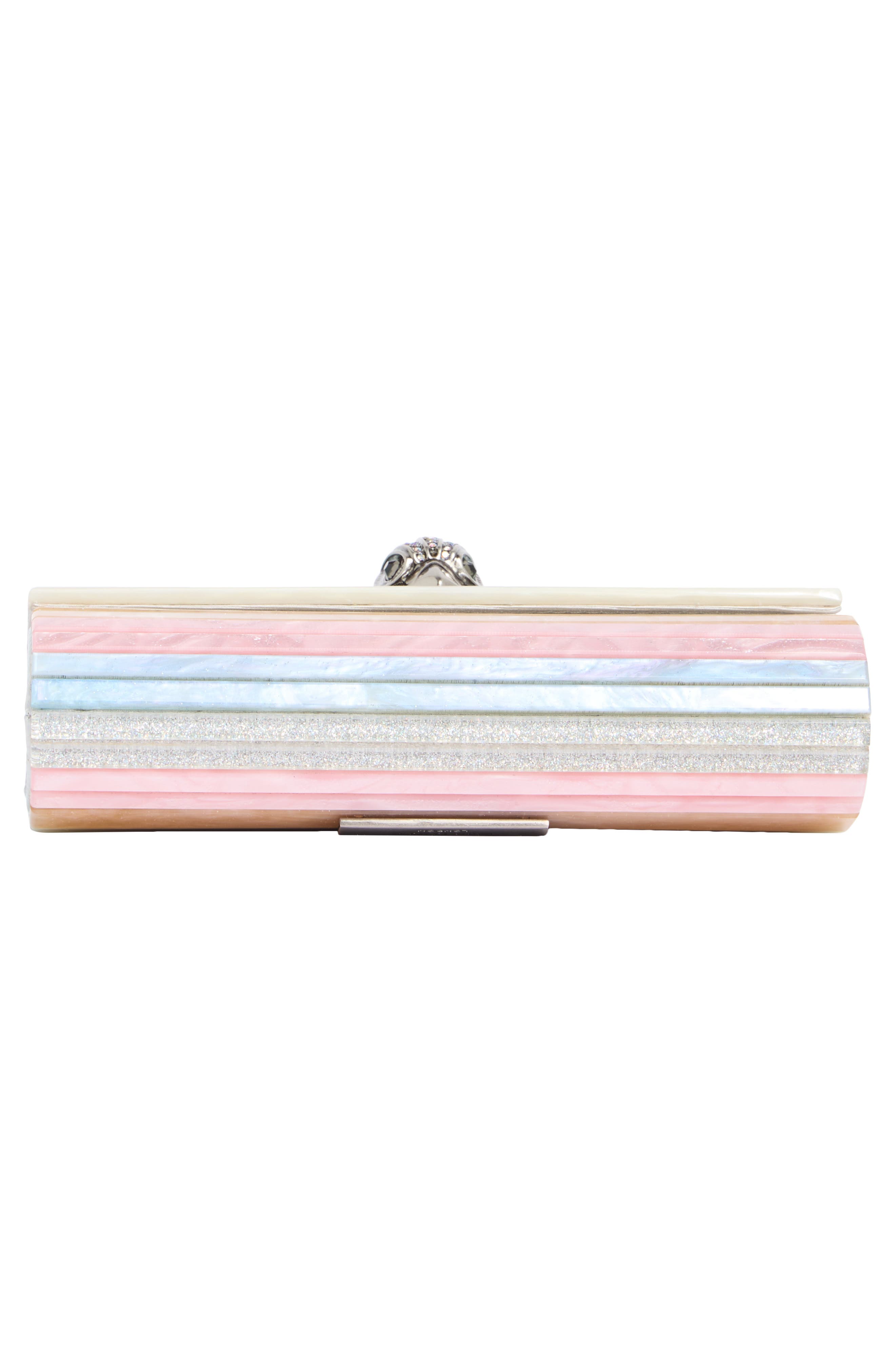 Kurt Geiger London Party Eagle Clutch, Alternate, color, Blue/ Pal.c