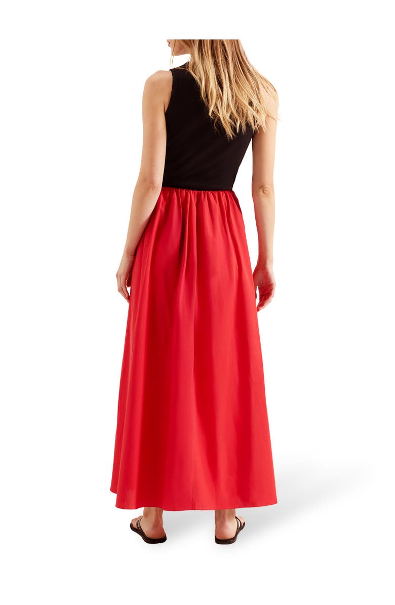 Ro&Zo Cotton Poplin Skirt, Alternate, color, Red