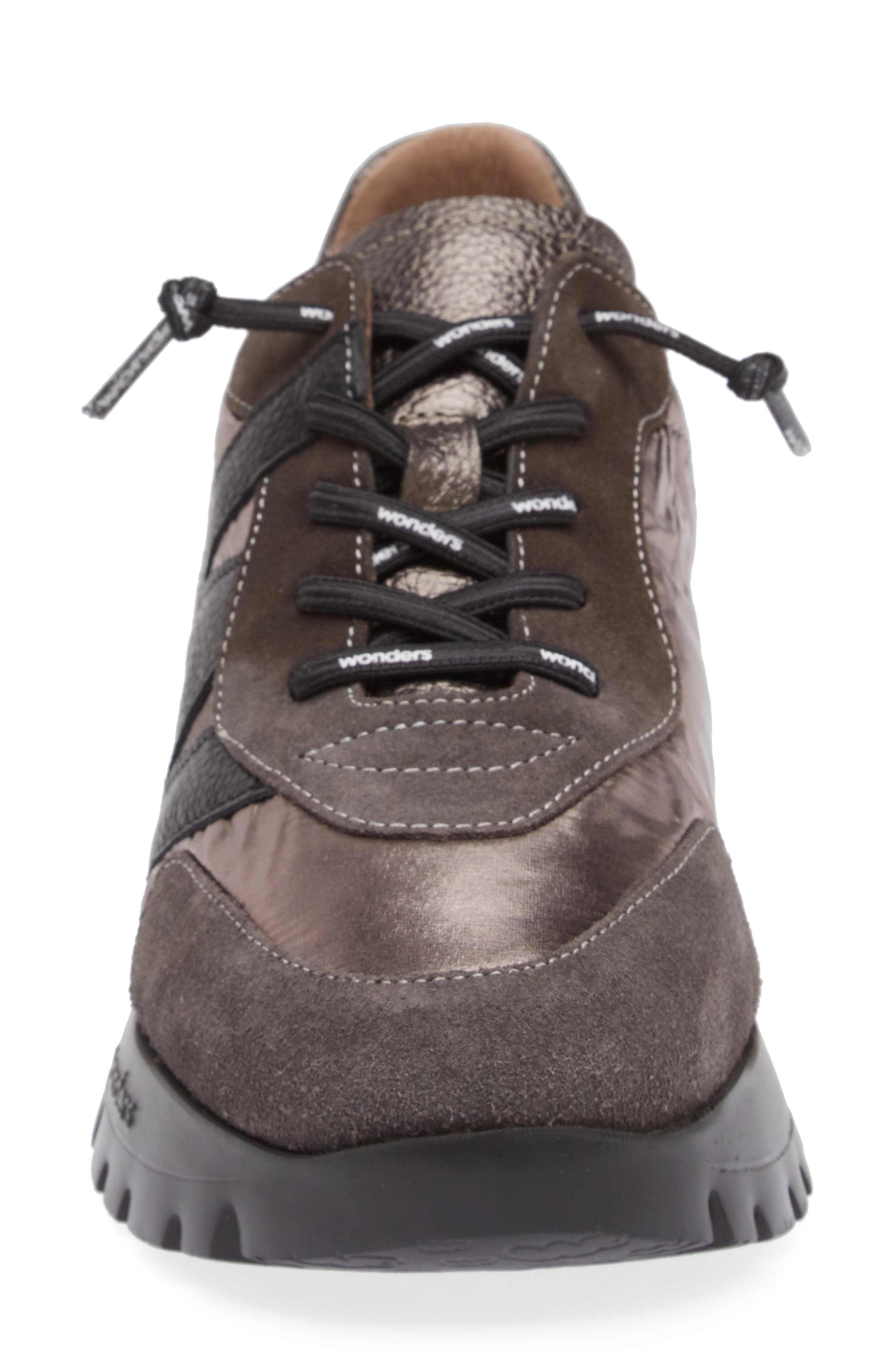 Wonders Oslo Sneaker, Alternate, color, Grey Black Lead Combo