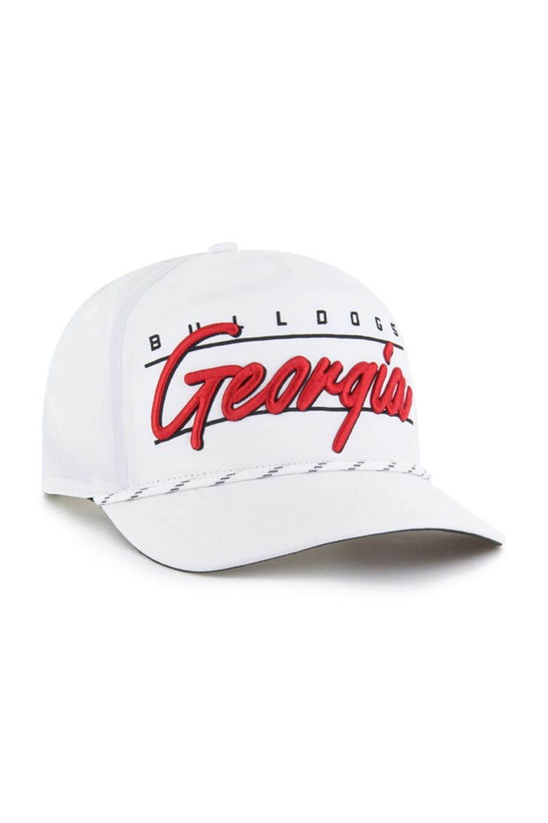 Men's '47 White Georgia Bulldogs Condor Hitch brrr° Adjustable Hat, Alternate, color, White