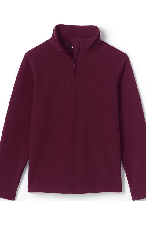 School Uniform Kids Lightweight Fleece Quarter Zip Pullover