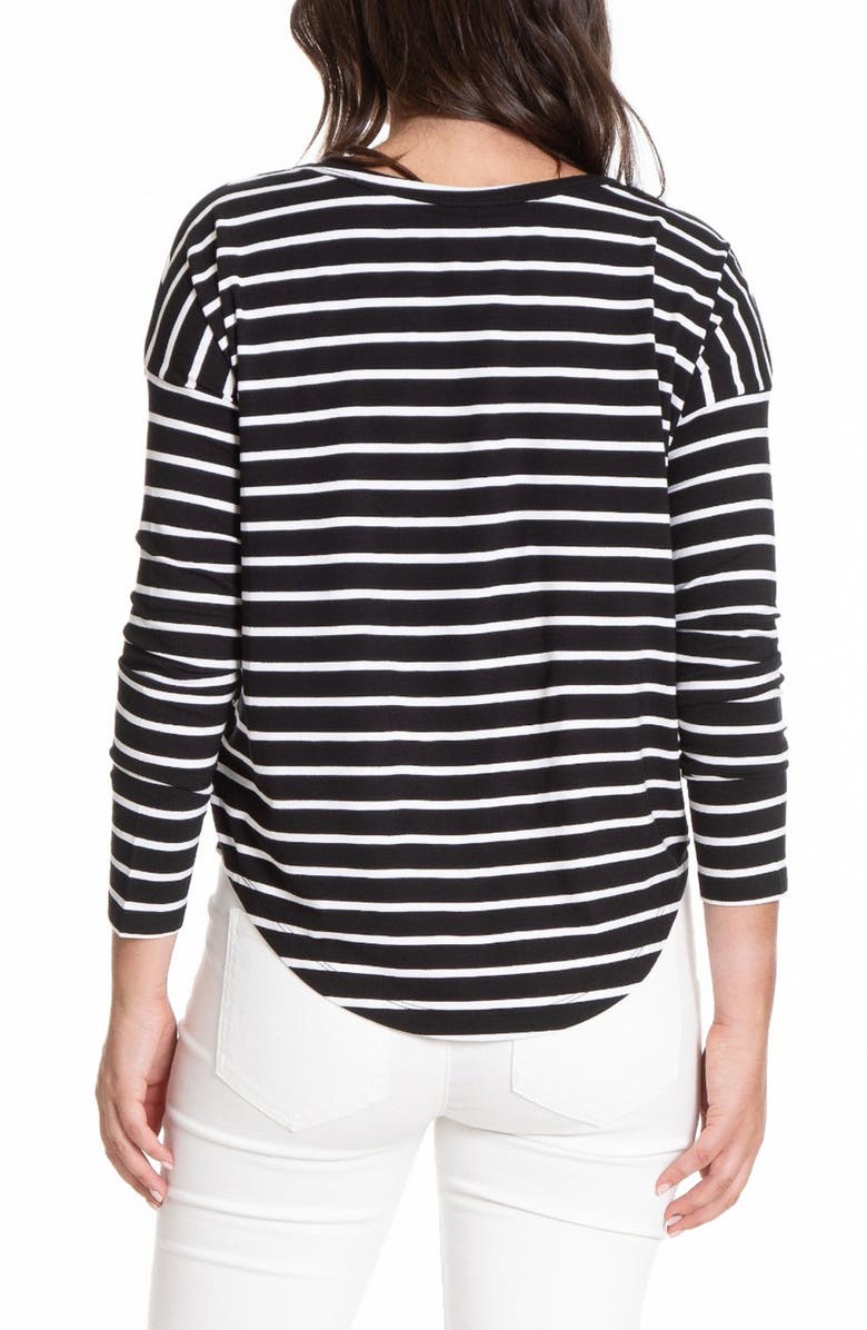 APNY Stripe Drop Shoulder Top, Alternate, color,