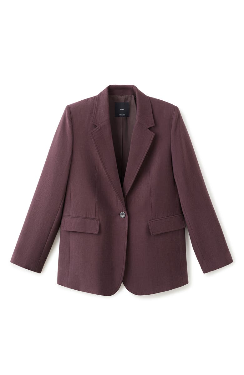 MANGO Suit Blazer, Alternate, color, Purple