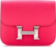 Pre-Owned Hermes Constance Slim Wallet Epsom