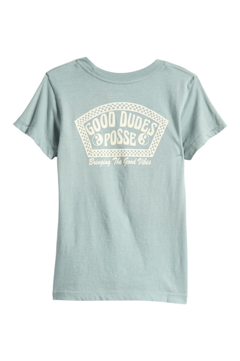 Kids' Good Dudes Posse Cotton Graphic T-Shirt, Alternate, color, SEA GLASS