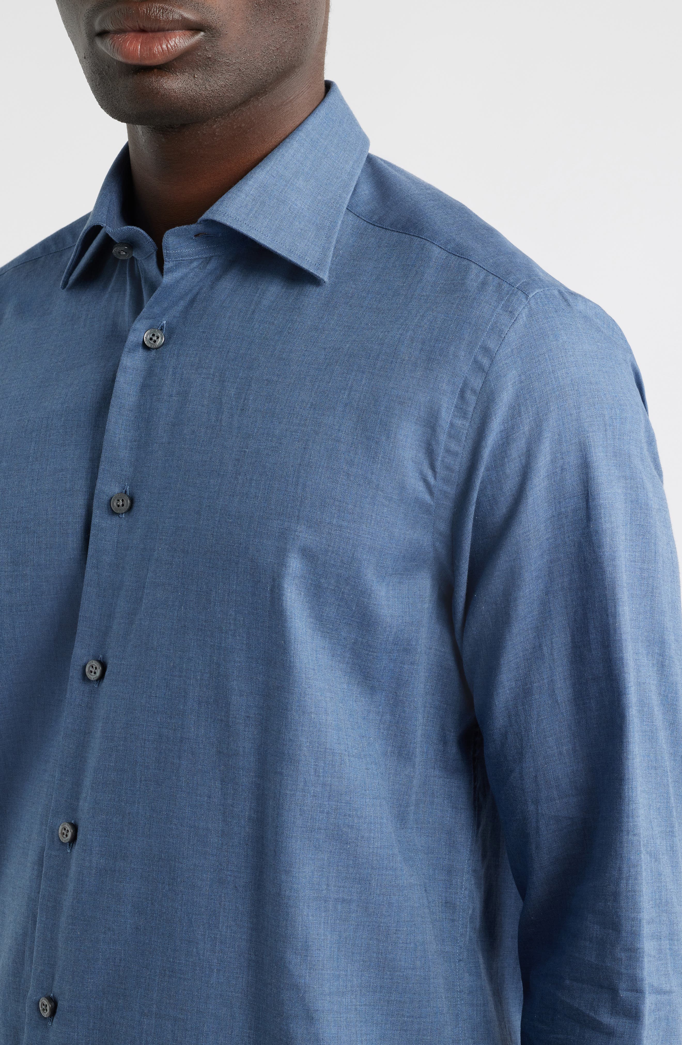 Leonard Cotton Button-Up Shirt - image 4