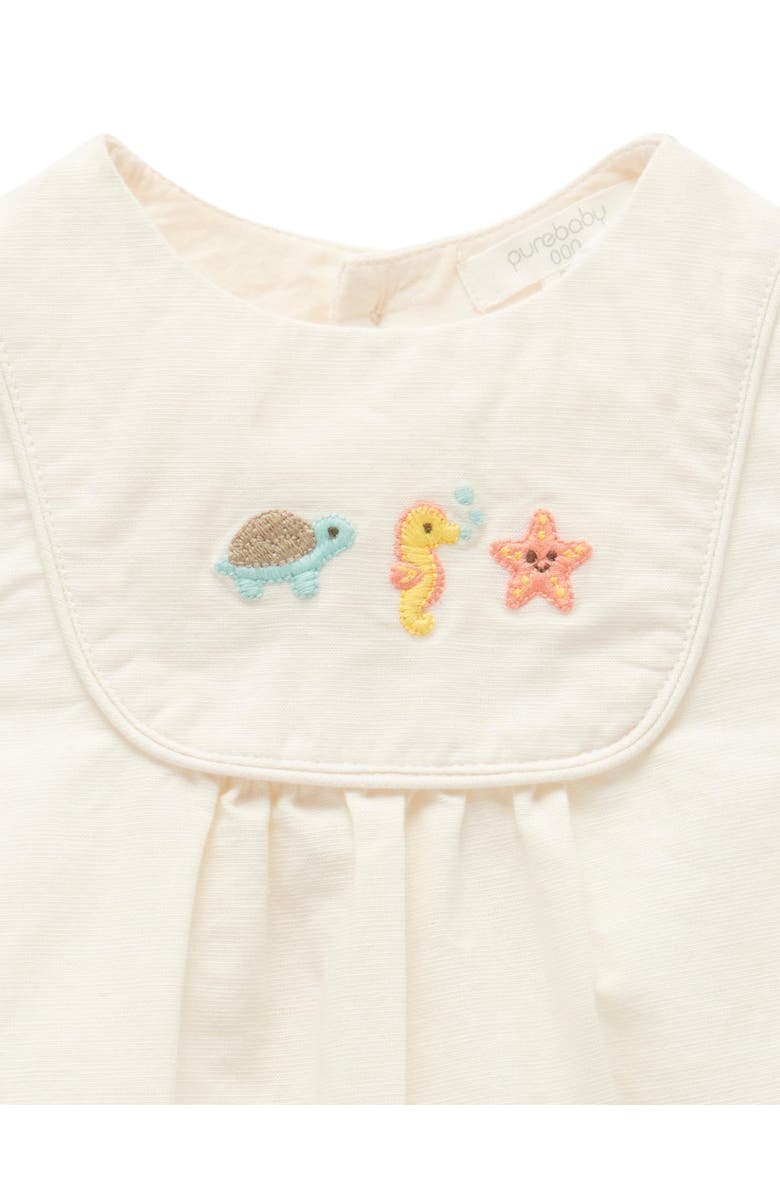 Purebaby Seaside Bodysuit, Alternate, color, Cloud