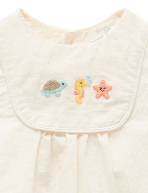 Purebaby Seaside Bodysuit In White