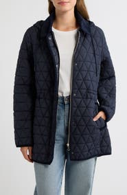 Bernardo Quilted Hooded Jacket