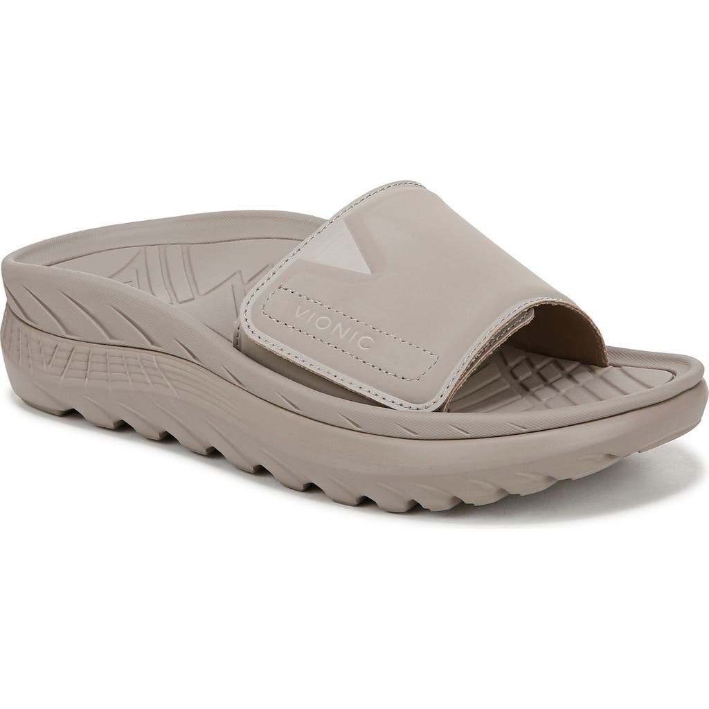 Vionic Rejuvenate Slide Sandal In Cobblestone