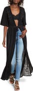 Sun & Shadow Lace Inset Duster