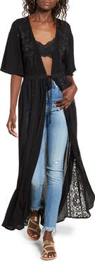 Sun & Shadow Lace Inset Duster