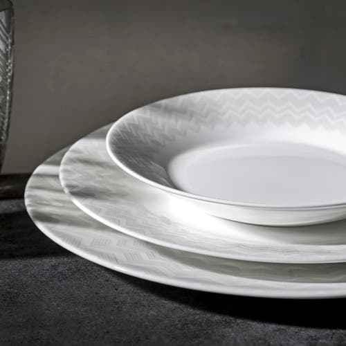 Missoni Dinner Plate 2 Pcs. Set In White