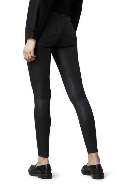 Dl1961 Florence Instasculpt Coated Skinny Jeans In Black