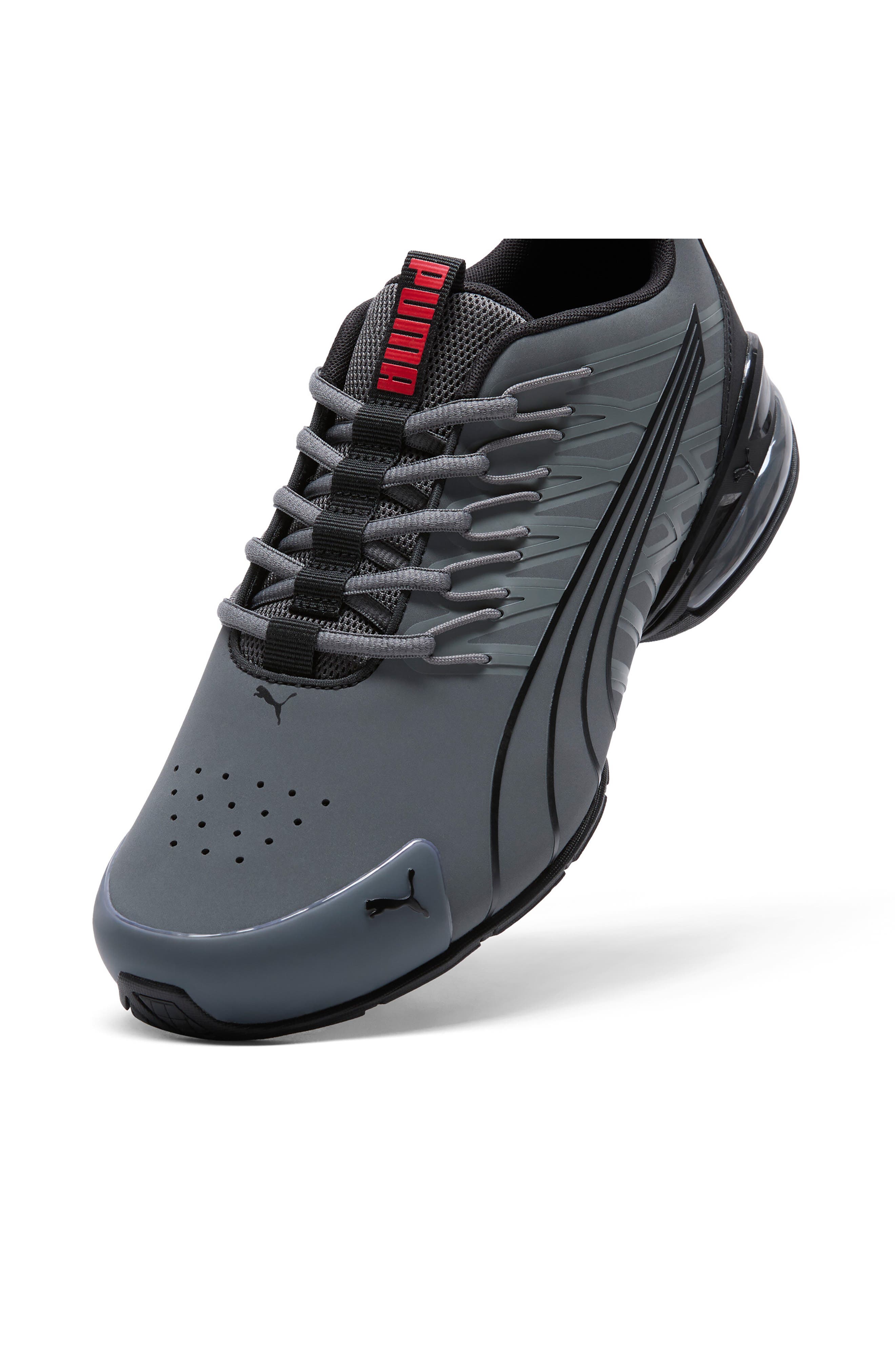PUMA Voltaic Evo Sneaker, Alternate, color, Cool Dark Gray-Puma Black- Red