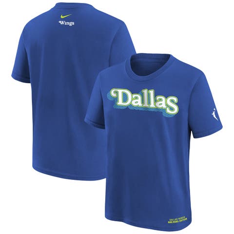 Youth Nike  Blue Dallas Wings Rebel Edition T-Shirt