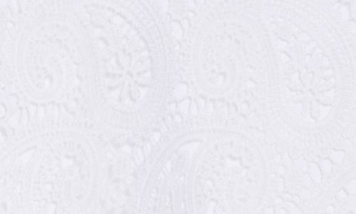Ellen Tracy Sleeveless Lace Top In White