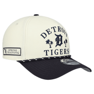 New Era Men's New Era  Cream Detroit Tigers 2026 Spring Training Fan Pack Rope A-Frame 9FORTY Adjustable Hat