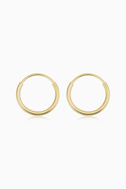 14K Yellow Gold Easy Day Petite Endless Hoops