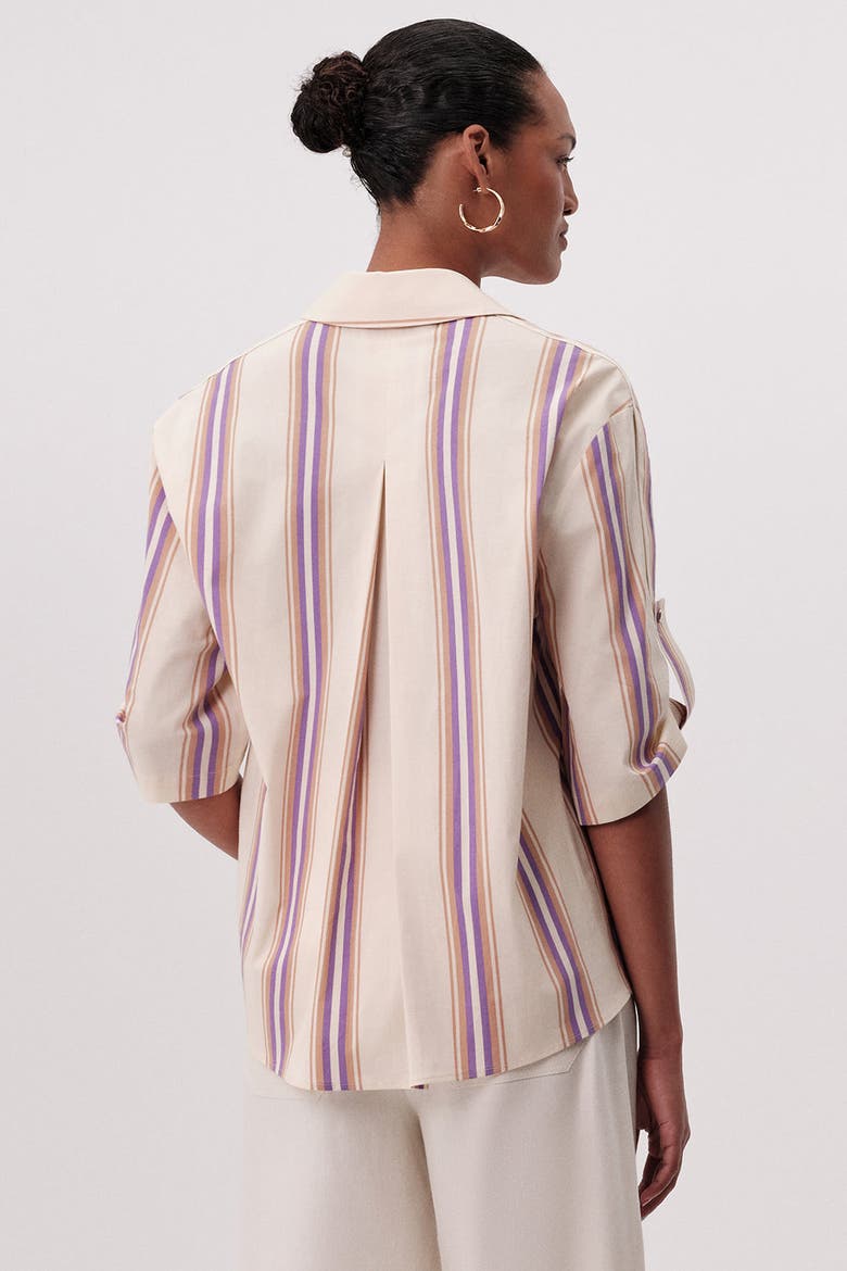 Melissa Short Sleeve Blouse, Alternate, color, Multi Color