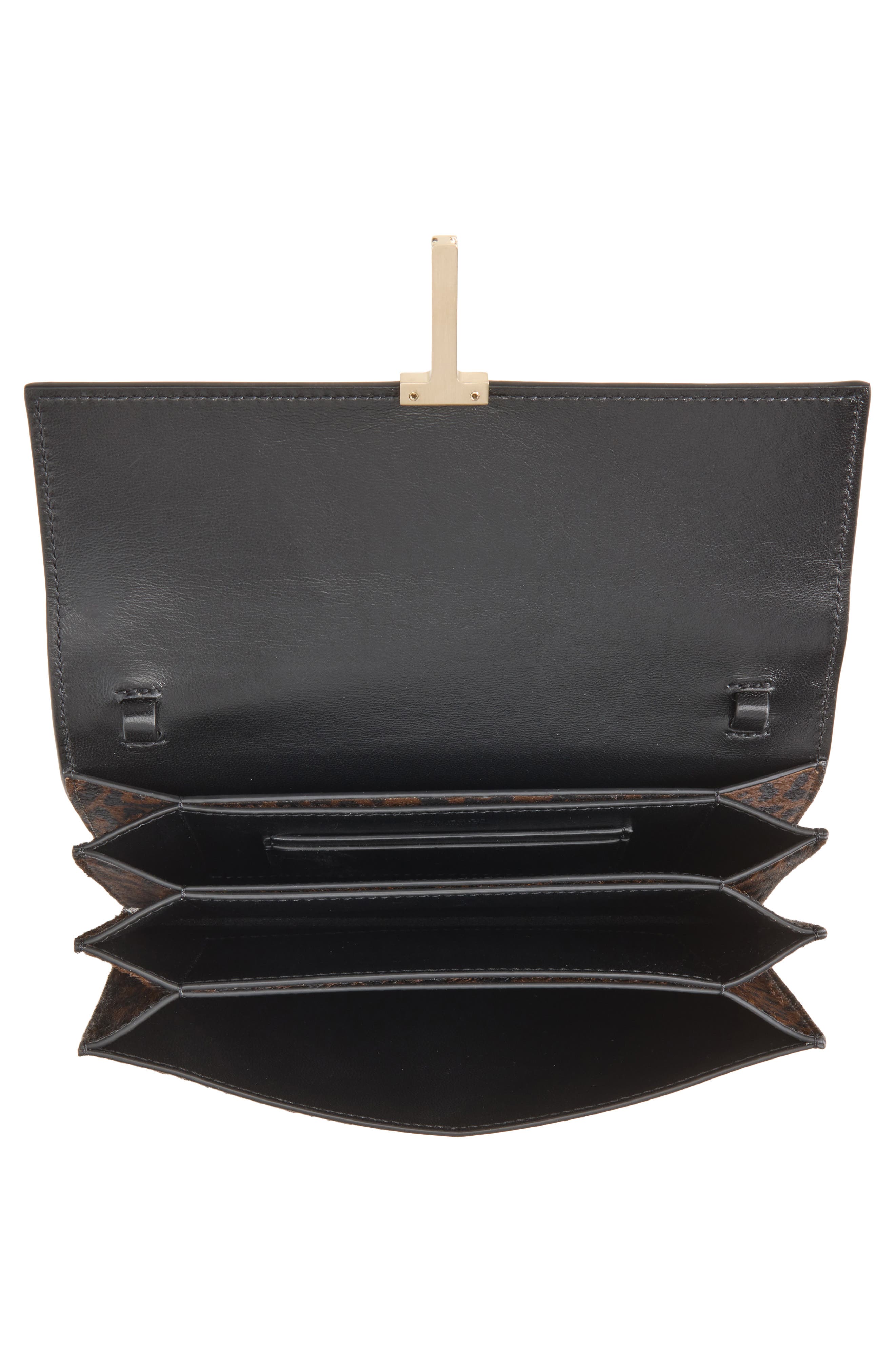 Mia Calf Hair Mini Bag, Alternate, color, BROWN/ BLACK