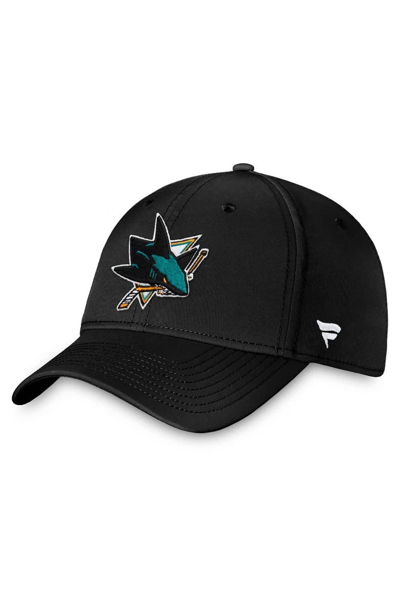 Men's Fanatics Black San Jose Sharks Core Primary Logo Flex Hat, Main, color, Black