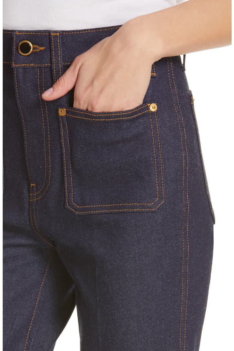 Raquel Crop Flare Jeans, Alternate, color, RAW