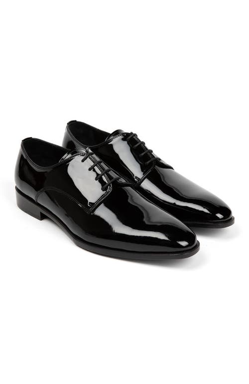Anthony Veer Prestige Tuxedo Derby In Black Onyx Shine
