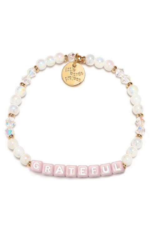 Grateful Beaded Stretch Bracelet