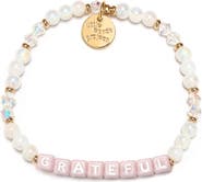 Little Words Project Grateful Beaded Stretch Bracelet