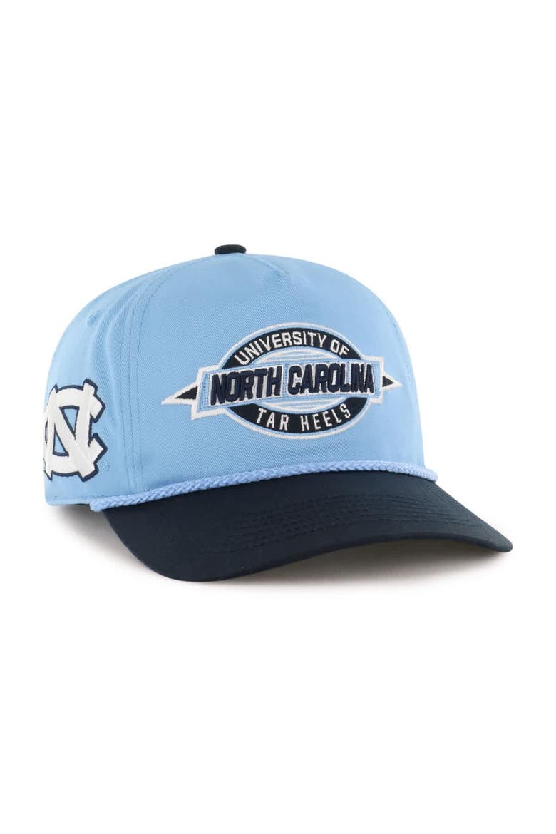 Youth '47  Carolina Blue North Carolina Tar Heels Frame Out Hitch Rope Adjustable Hat, Main, color, Light Blue
