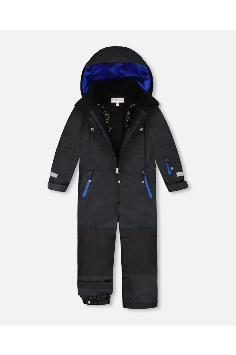 Solid One-Piece Teknik Snowsuit, Alternate, color, Black