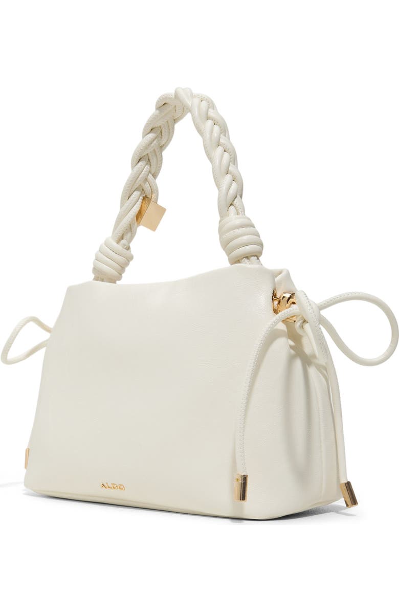ALDO Coralisee Faux Leather Top Handle Bag, Alternate, color, Cream