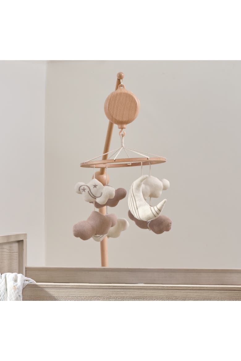 Organic Celestial Wood Baby Crib Mobile Soother Toy/Decor, Alternate, color, Cream