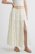BDG Urban Outfitters Nova Tiered Gauze Midi Skirt