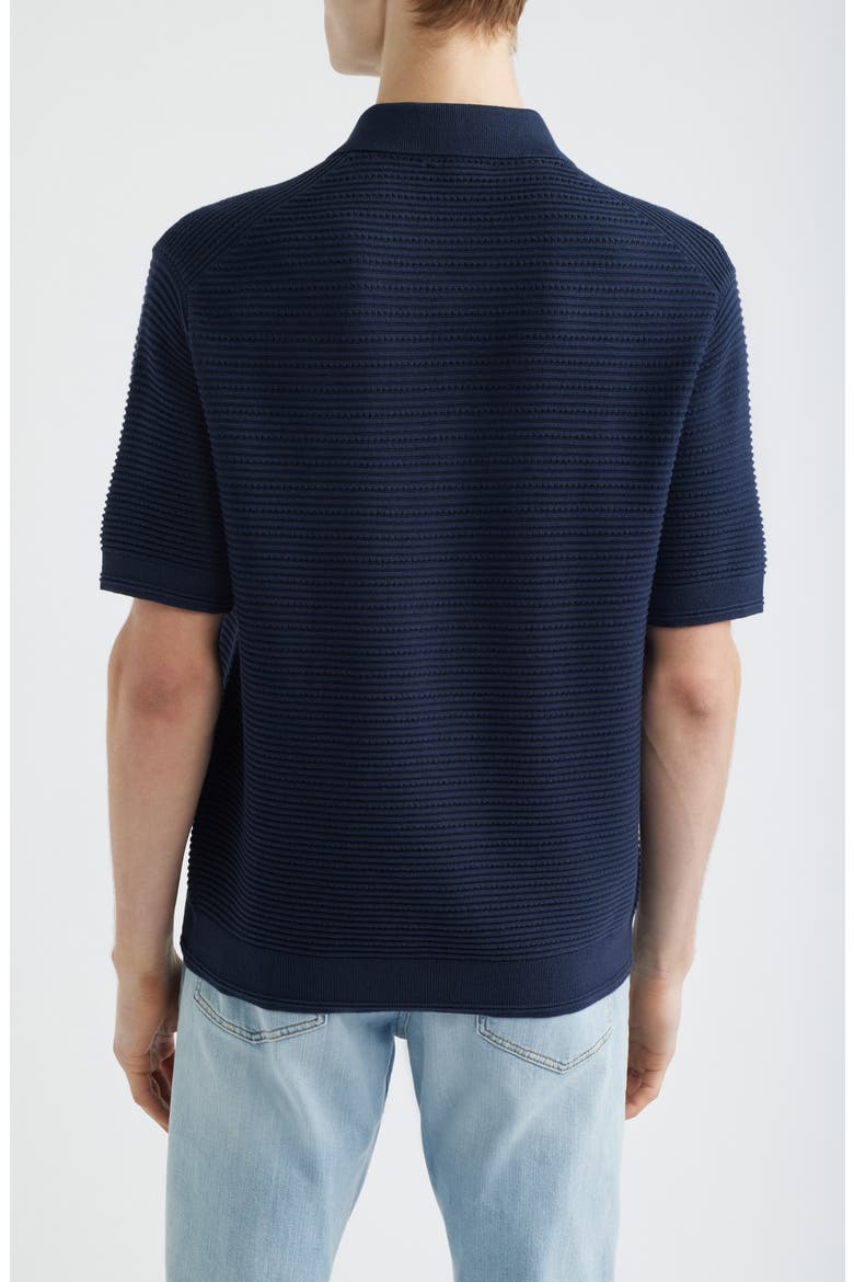 Stitch Interest Polo, Alternate, color, INK