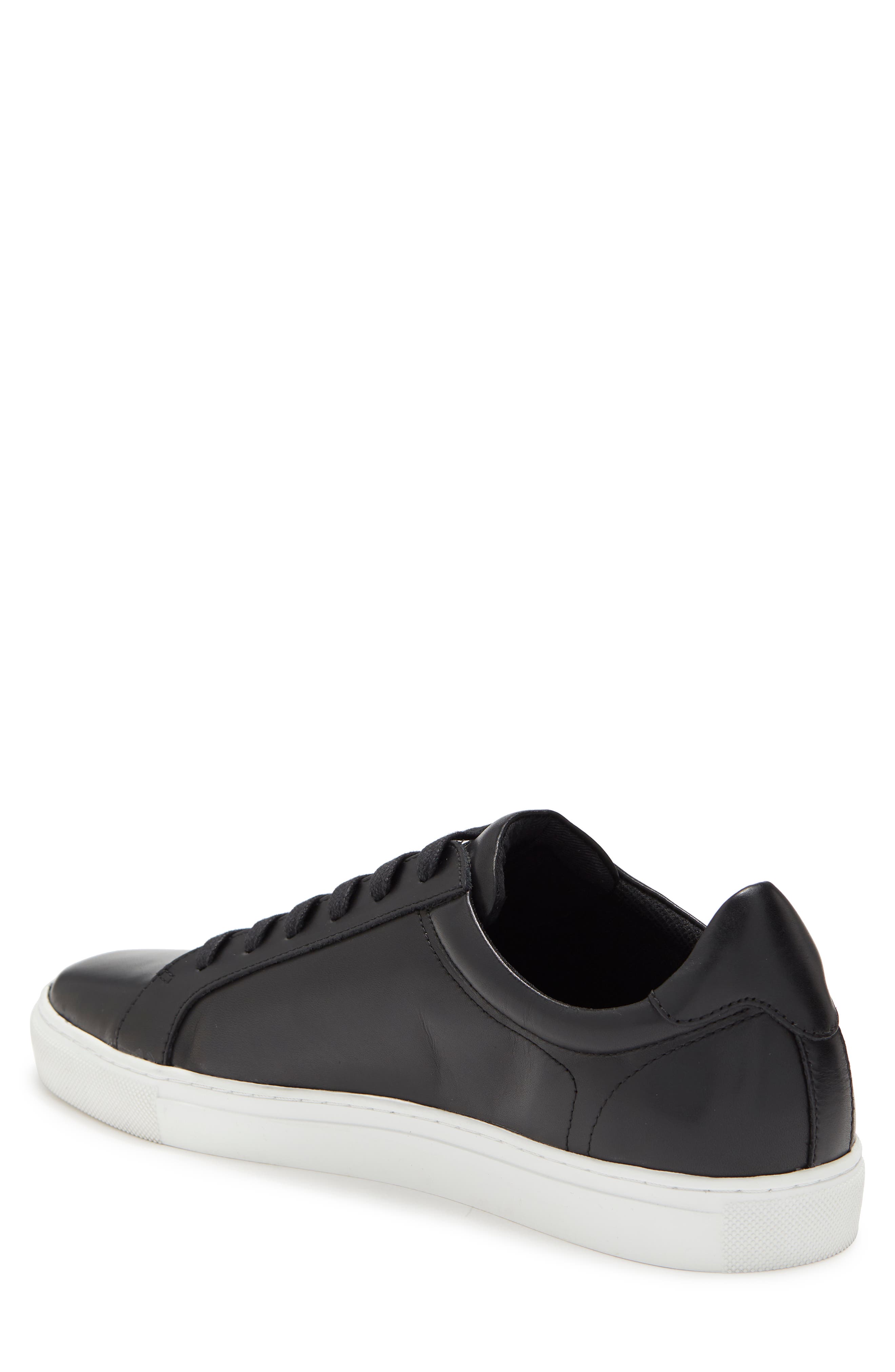 WINTHROP Clay Leather Sneaker, Alternate, color, Black