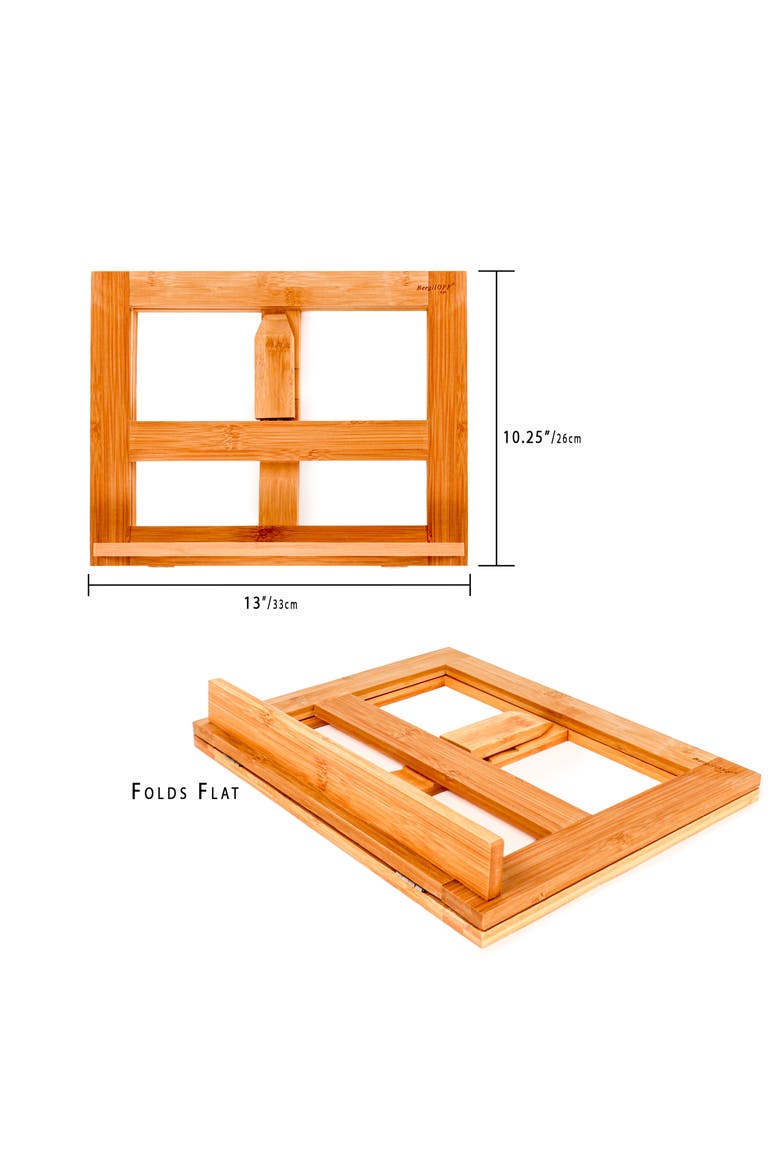 Bamboo Tablet/Cookbook Holder, Alternate, color, NATURAL
