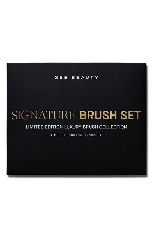 Gee Beauty Signature 6-piece Brush Set In Transparent
