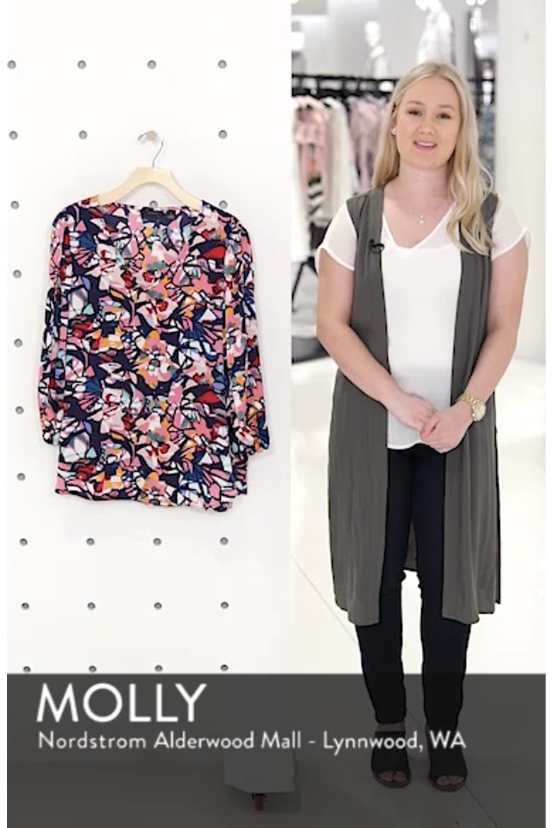 Blouson Sleeve Crepe Blouse video
