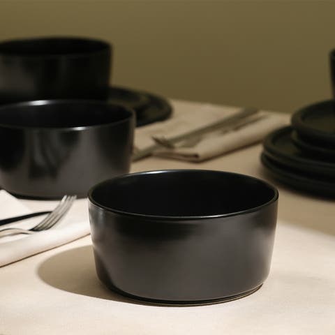 Eden Stoneware 24-Piece Dinnerware Set
