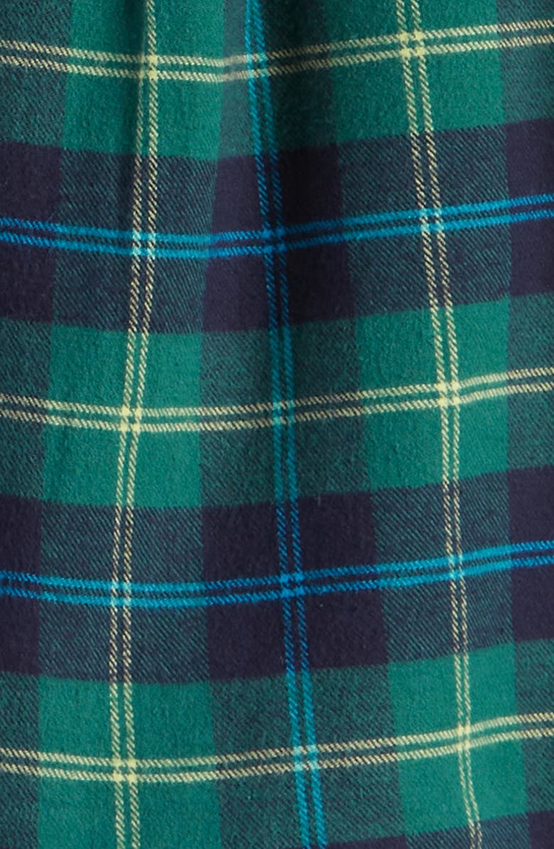Tucker + Tate Kids
 Hooded Flannel Shirt, Alternate, color, Green Jasper Jose Plaid