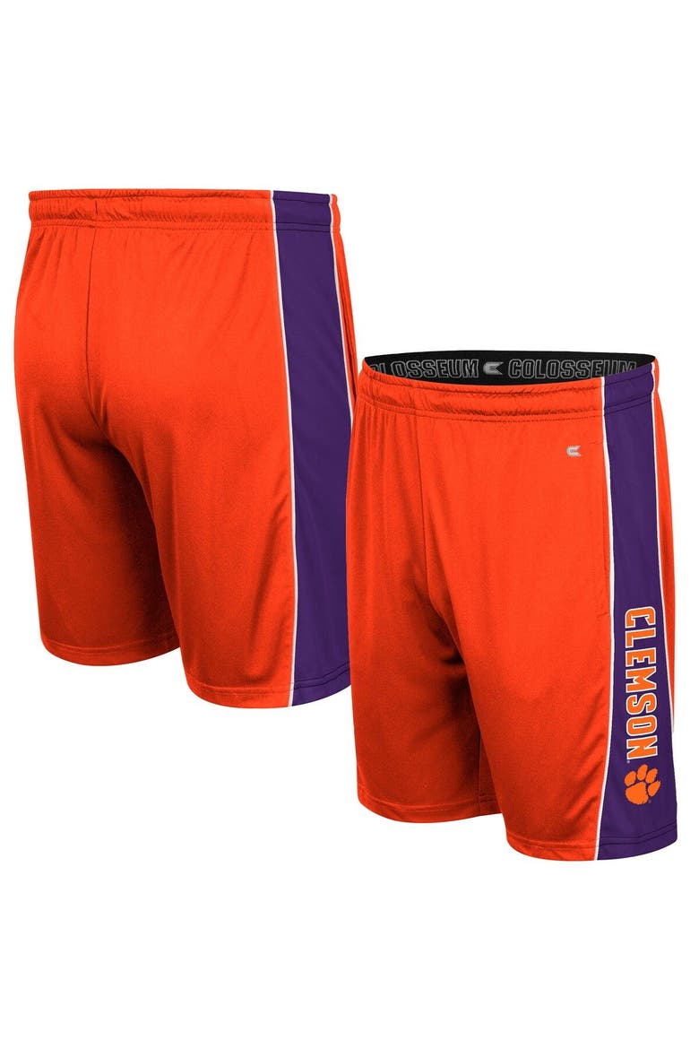 Men's Colosseum Orange Clemson Tigers Panel Shorts, Main, color, Orange