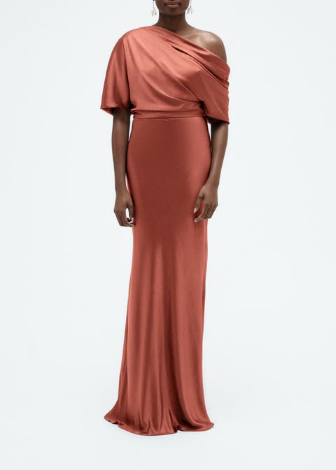 Liquid Satin Slouch Gown