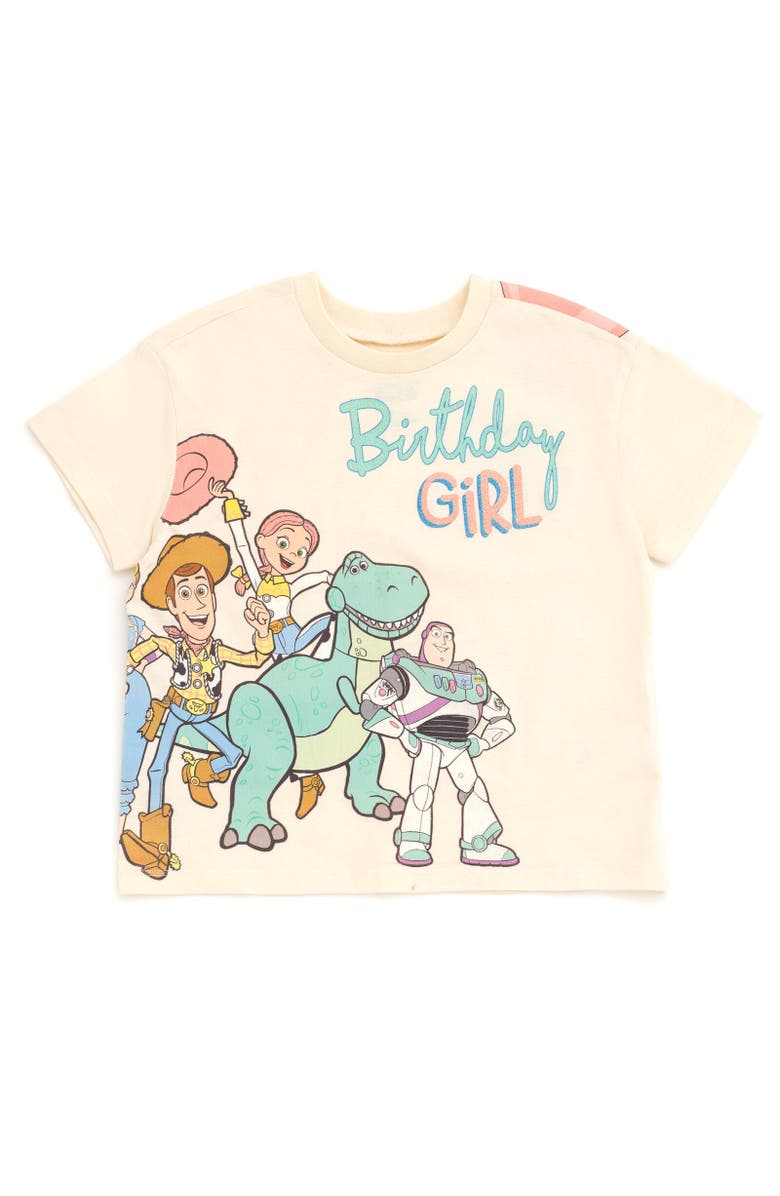 Disney Frozen Birthday Graphic T-Shirt, Main, color, Woody Buzz White