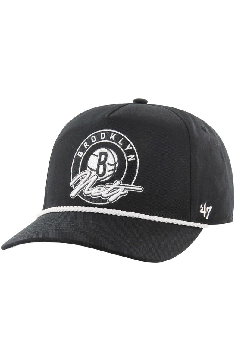 '47 Men's '47 Black Brooklyn Nets Ring Tone Hitch Snapback, Main, color, Black